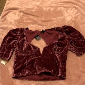 Velvet blouse